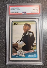 1988 Topps #327 Bo Jackson Rookie Card PSA 8 NM-MT