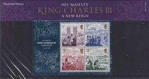 GREAT BRITAIN HIS MAJESTY KING CHARLES III "A NEW REIGN" PRESENTATION PACK 632 - Imagen 1 de 2
