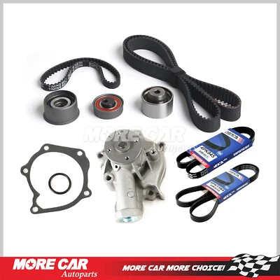 ALT/AC-PS Drive Belt Water Pump Timing Belt Kit for 2001-2006 Hyundai Sonata Kia - Image 1 of 4