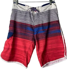 Burnside Men's Red, White & Blue Board Shorts Size 30 - Picture 1 of 6