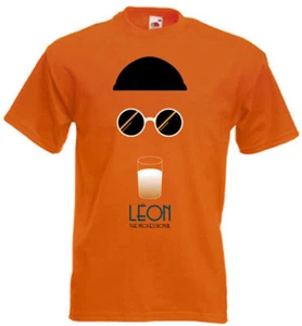 Camiseta Leon The Professional v23 naranja póster de película todas las tallas S-5XL - Imagen 1 de 3