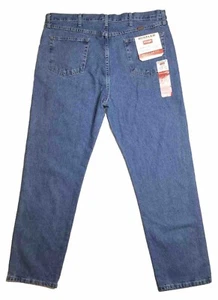 Rustler 40x32 Blue Jeans Medium Wash Regular Fit Straight Leg Heavyweight Denim - Picture 1 of 10