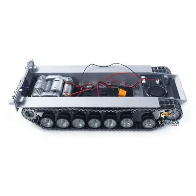 1:16 Metal Chassis Dual Current Driving Gearbox for Henglong 3918 RC Tank Parts - Image 1 of 4