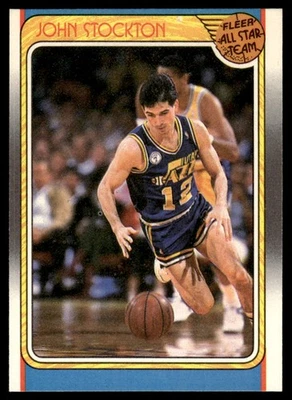 Fleer All Star Team John Stockton #127 1988-89 Foto 1 de 2