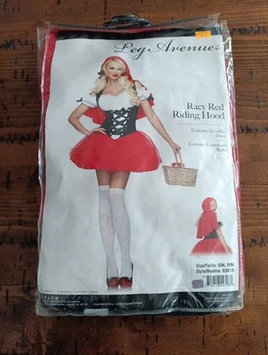 Costume donna adulto Leg Avenue Lil' Cappuccetto Rosso Racy sexy contadina S/M G1 - Immagine 1 di 4