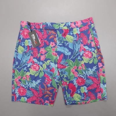 Pantalones Cortos Ralph Lauren RLX Tropicales Florales Calce Clásico 9” Entrepierna Para Hombre Talla 34 Foto 1 de 4