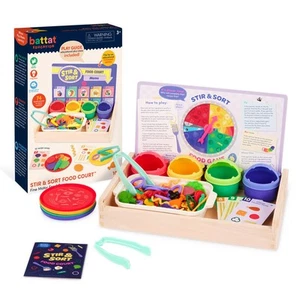 – Play Food Set – Sorting Toy Food – Toddler Pretend Play Set – Fine Motor Fo... - Picture 1 of 9
