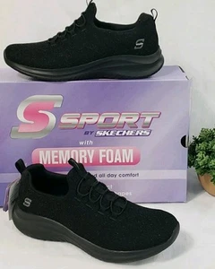 Sneakers slip-on donna S Sport by Skechers Charlize 2.0 colore nero. Taglia 8,5 nuova con etichetta - Foto 1 di 11