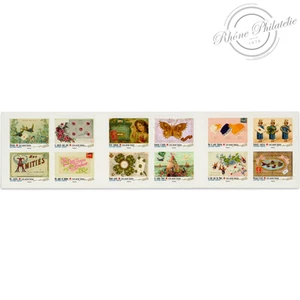 CARNET FRANCE BC2157 CARTE POSTALE MESSAGES TIMBRES POUR AFFRANCHIR 12 LETTRES 2 - Imagen 1 de 3