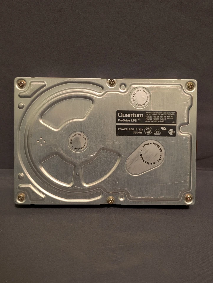 Vintage Quantum ProDrive LPS 52AT 52MB IDE PATA ATA 3.5" HDD Hard Drive - Image 1 of 3