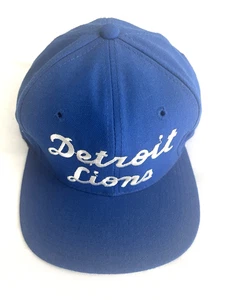 VINTAGE NFL Detroit Lions Football Men's Hat - Blue THE EASTPORT BY STARTER - Picture 1 of 10