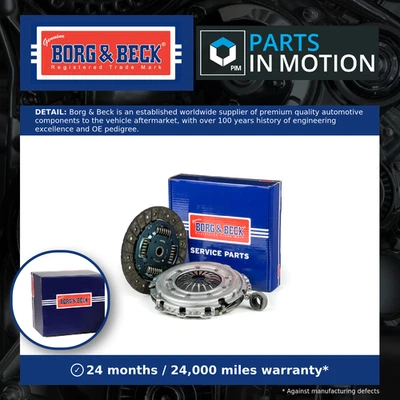 Clutch Kit 3pc (Cover+Plate+Releaser) HK2565 Borg & Beck 1610872780 1611268880 - Image 1 of 4