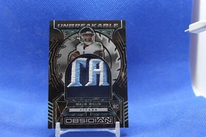 1 di 1 -2022 Obsidian Malik Willis Patch Infrangibile 1 di 1 Fresh Rookie Card - Foto 1 di 10