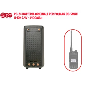 PB-24 BATTERIA ORIGINALE PER POLMAR DB-5MKII LI-ION 7,4V - 1400MAh - Zdjęcie 1 z 2