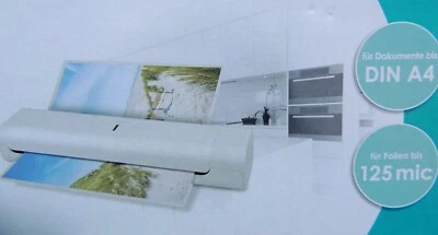QUIGG Laminator Laminiergerät A4 Komplettset Laminierfolien Laminierer Schnelle NEU