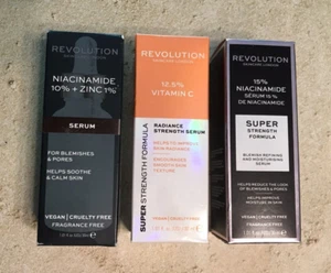 Revolution Skincare London Serums Set (Vit C+ Niacinamide 10%+Niacinamide 15%) - Picture 1 of 5