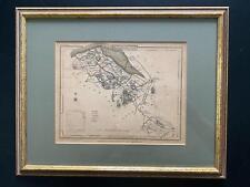 Framed Antique Map of Flintshire North Wales (Given 1809) Verner, Hood, Sharpe