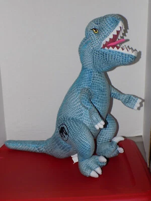 Peluche de dinosaurio velociraptor azul T-Rex Jurassic Park World 18" Foto 1 de 4