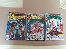 Avengers No 185, 186 & 187. 1st Appearance of Cathon. VF+  1979 Marvel Comics