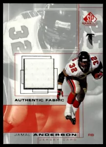 2001 SP Game Used Edition Authentic Fabric JAMAL AMDERSON - Picture 1 of 2