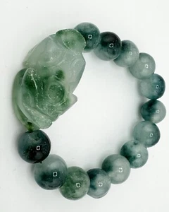 Grüne Jade Armband Pi Xiu Yao Xie Drache Feng Shui Glück Glück Kraft - Bild 1 von 8