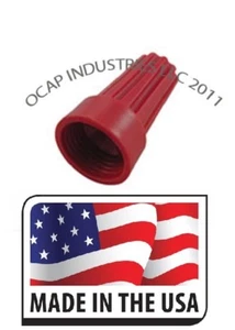 (300) Red Wire Twist Nut Electrical Connectors 18-10 GAUGE Screw On SPLICE USA - Picture 1 of 1