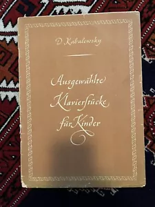 D. Kabalewski - Ausgewählte Klavierstücke für Kinder Klavier Noten Antiquarisch - Bild 1 von 5