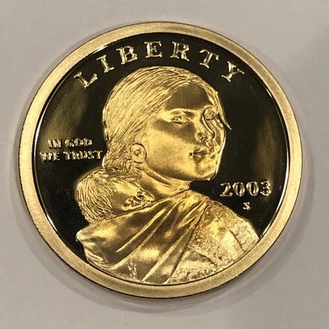 2003 S SACAGAWEA GEM PROOF DOLLAR COIN  **L@@K ** FREE SHIPPING #2003S Cover