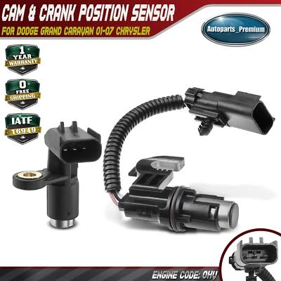 Camshaft & Crankshaft Position Sensor for Dodge Grand Caravan 2001-2007 Chrysler - Image 1 of 4