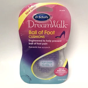 Dr Scholl's DreamWalk Ball of Foot Cushions 1 Pair Prevent Foot Pain Toe Scrunch - Picture 1 of 2