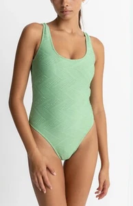 Rhythm Livin Castaway Scoop Neck One Piece Swimwear Sage Small/8 code K11 - Picture 1 of 5
