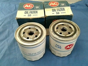 AC Oil Filter # SD Set of 2 Fits Opel 1963-72 - Picture 1 of 4