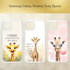 Watercolour Cute Giraffe Quote Stand Out Be Unique Phone Case Samsung Galaxy - Picture 1 of 4