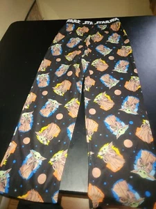 Star Wars Pajama Pants Grogu Youth Large 10/12 Flame Resistant - Picture 1 of 3