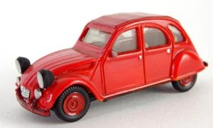 Herpa Spur H0 Citroen 2 CV Ente rot große Scheinwerfer Eigenbau / Umbau? 1:87 - Bild 1 von 7