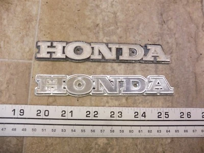 Honda CB200 1974 Twin H1197-1) conjunto emblemas tanque gasolina izquierda derecha Foto 1 de 4