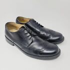 BASS Men’s Oxfords Size 10 M Winston Black Leather Wing Tip Brogue Dress Shoes