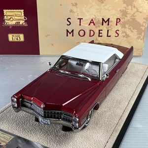 1/43 GLM Stamp CADILLAC ELDORADO CABRIOLET Closd Top 1966 Cobalt STM66004 - Picture 1 of 3