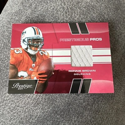 2011 Panini Prestige -Prestigious Pros Red Materials #42 Ronnie Brown /250 (MEM) - Image 1 of 2