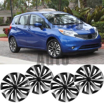 For Nissan Versa 2008-2016 Set of 4 15" Snap On Hub Caps Wheel Rim Full Covers - Imagem 1 de 4