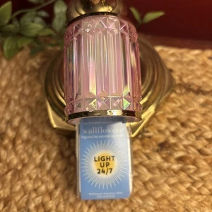 Bath & Body Works facettiertes Wandblumen Nachtlicht Plug-in irisierend rosa NEU - Bild 1 von 5