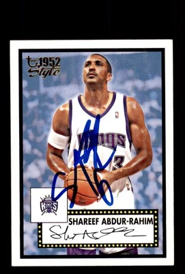 Signed Basketball Card Auto 2005-06 Topps 1952 Style #66 Shareef Abdur-Rahim - Image 1 of 2