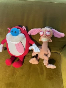 1992 Nickelodeon Ren and Stimpy Plush One of Each - Picture 1 of 1