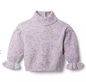 Girls Janie & Jack Marled Turtleneck Sweater size 7 - Picture 1 of 8