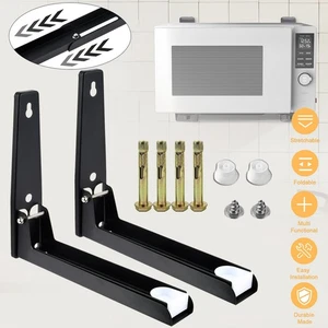 Supporto per microonde in acciaio inox telescopico supporto per microonde universale supporto da parete - Foto 1 di 12