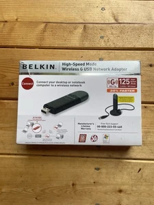 Belkin Wireless G USB 125 High Speed Mode Network Adapter New In Box - Picture 1 of 7