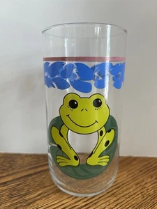 Tienshan Frog Glasses Tall 6 inch Tumbler 16 oz Glassware Lily Pad Replacement - Picture 1 of 3