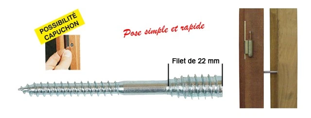 Boîte 100 Vis top roc bois ING FIXATIONS - 6x80 mm - Fil.22 mm - A430010 - Photo 1/1