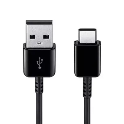 USB Charging Cable for Motorola Moto E20 Charger Lead Black 1m - Image 1 of 4