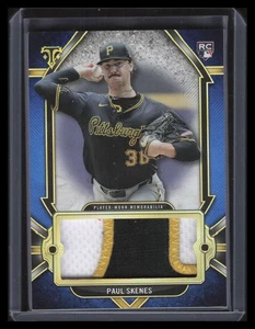 2024 Topps Triple Threads Single Jumbo Relics Sapphire Paul Skenes RC Patch 2/3 - Picture 1 of 2